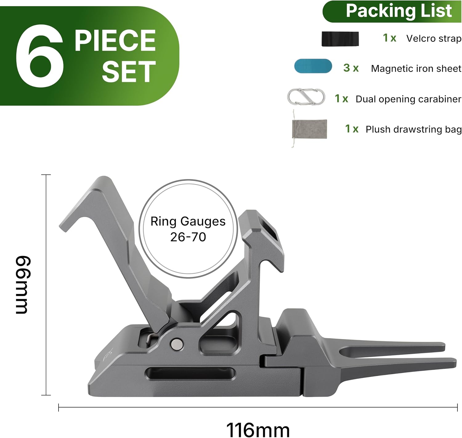 Magnetic Cigar Holder with Upgraded Ground Spike, Fits 30-70 Ring Gauge image 4