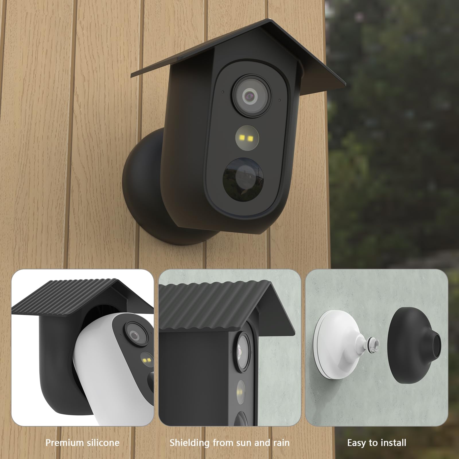 HOLACA Coque en silicone compatible avec caméra de sécurité C35 (appareil photo non inclus), 2 coques en silicone