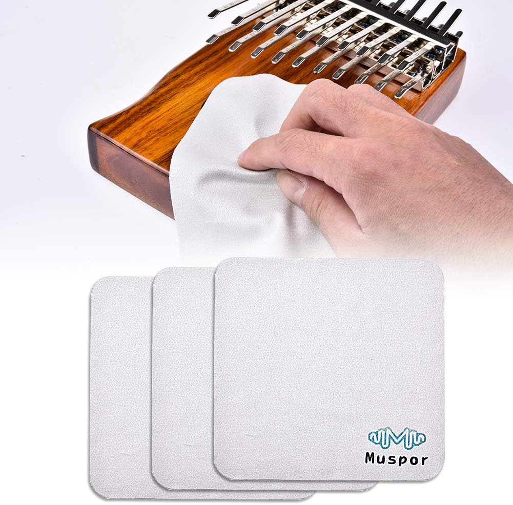 5PCS Microfiber Suede Cleaner Cloth 6x6" For Musical Instrument Glasses Phone Cleaning