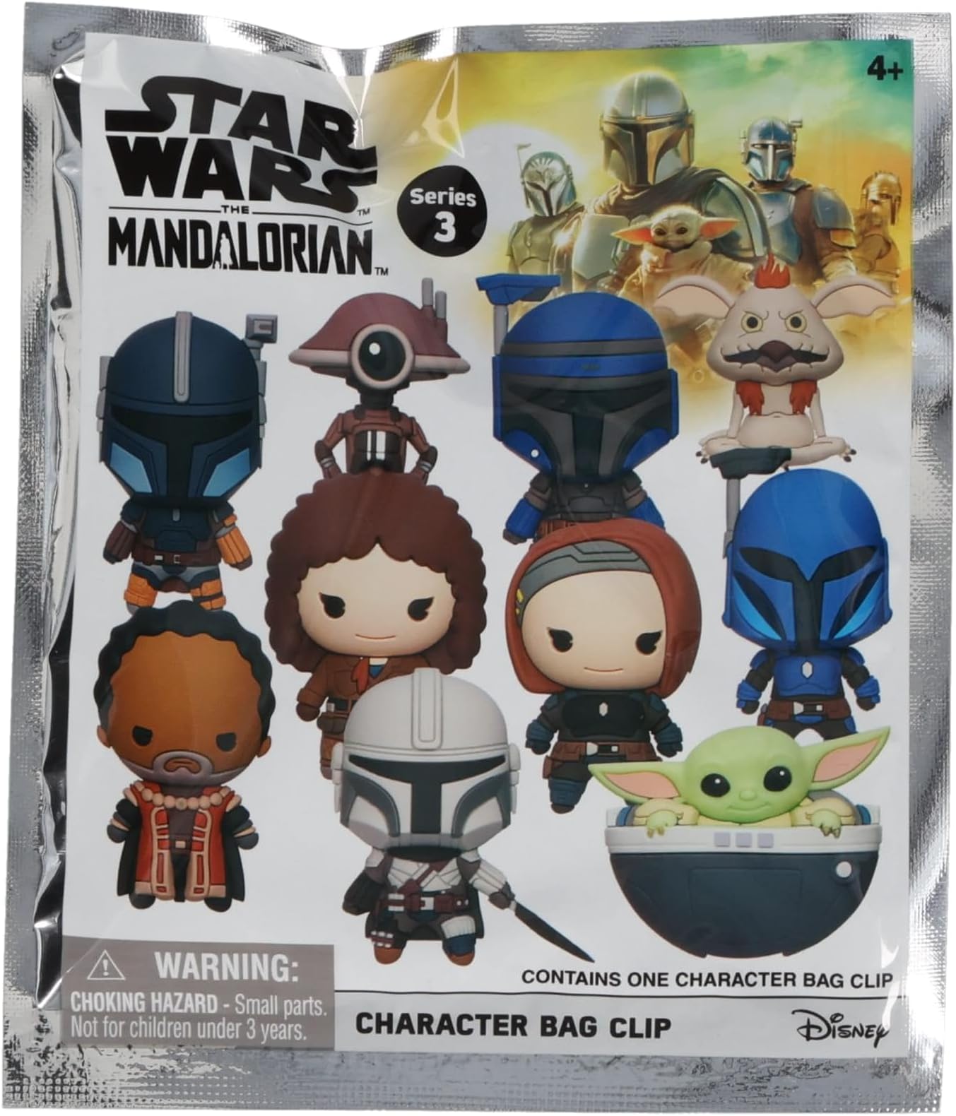 Star Wars - Mandalorian 3D Foam Bag Clip - Series 3