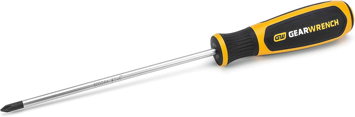 GEARWRENCH #1 x 6" Phillips Dual Material Screwdriver - 80004H