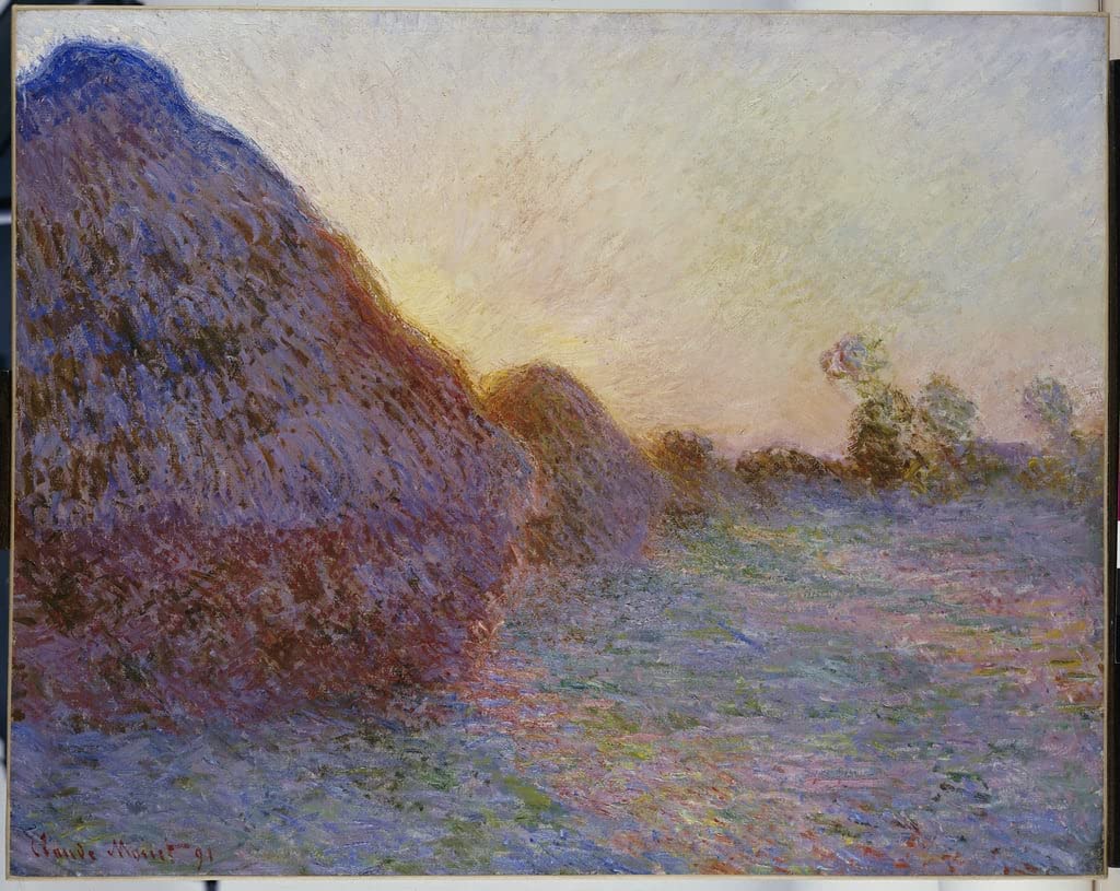 Affiche Impression Meules de foin Claude Monet 60x90cm pour décoration - 5