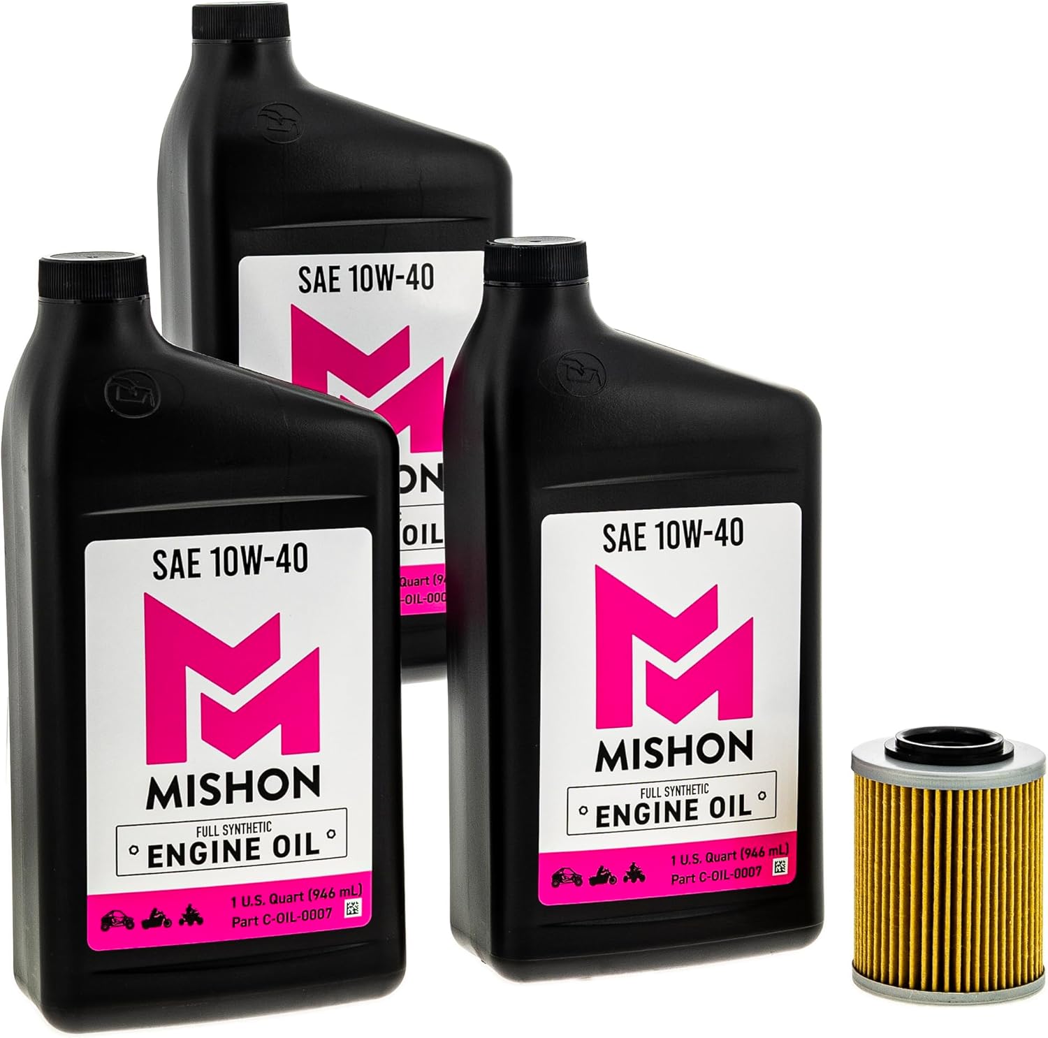 MISHON Engine Oil Change Kit for Can-Am Maverick Sport 1000R XMR UTV (2019)