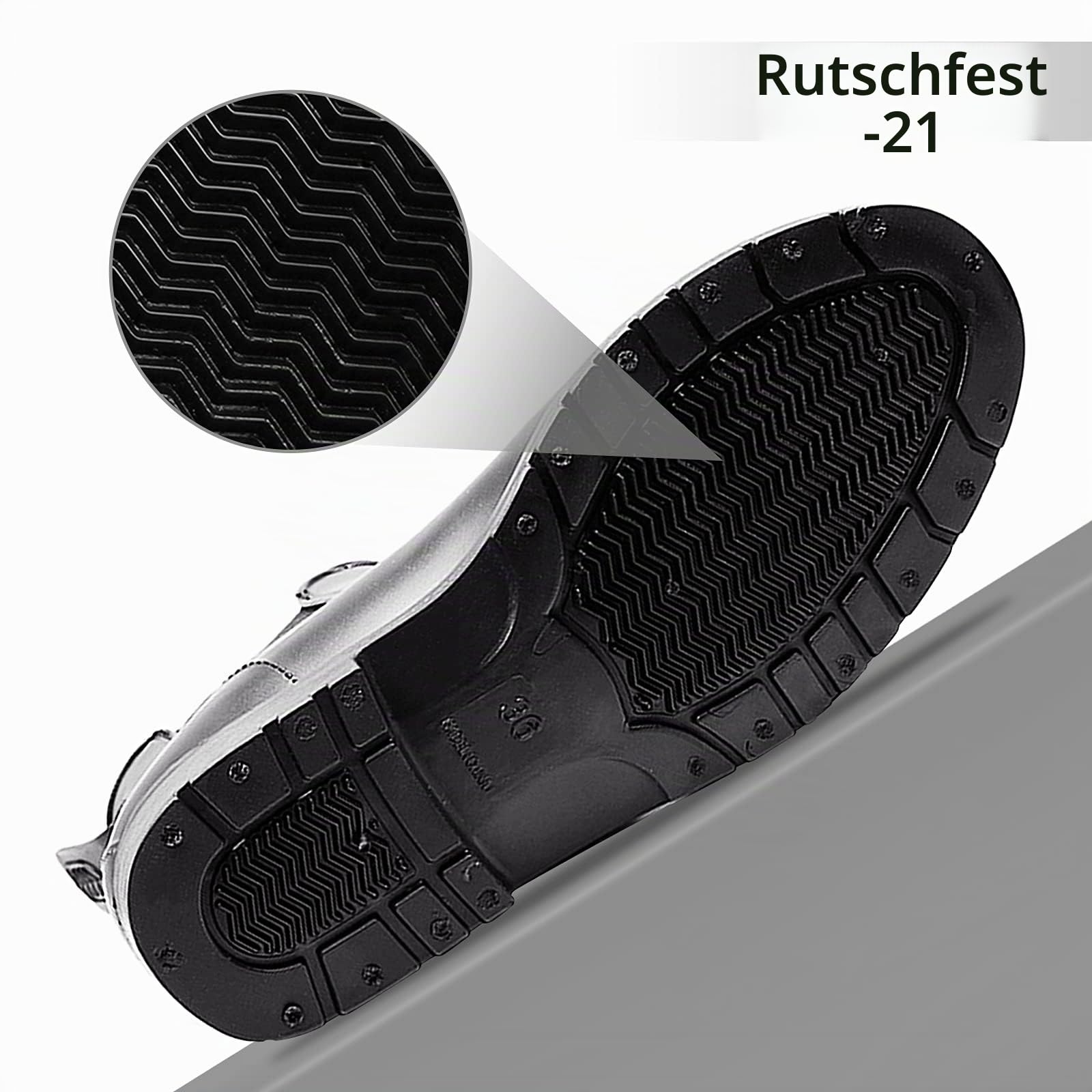 Geweo Gummistiefel Damen Chelsea Herren Wasserdicht Winddicht in Schwarz Braun Grau Rot Pink Weiß Gr. 35-43