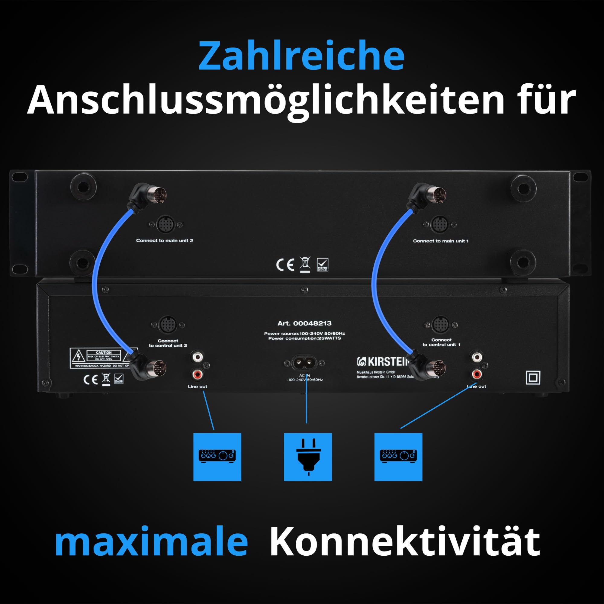 Pronomic CDJ-230 Doppel DJ CD Player - Dual CD MP3 Player mit separatem Controller - USB und SD - Pitch Bender und DSP-Effekte - Seamless Loop - 19 Zoll Rackformat - Schwarz