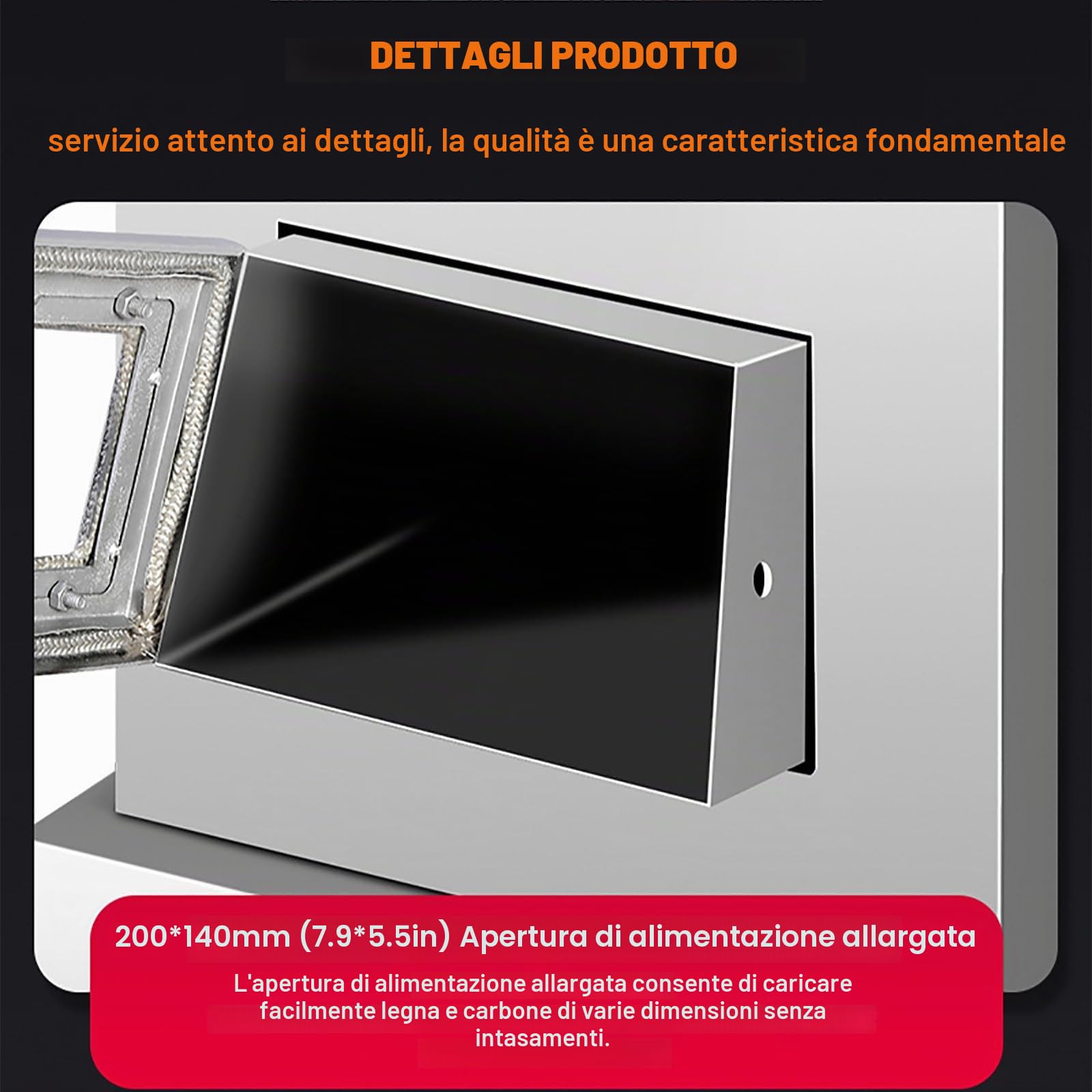 Stufa a Pellet, Stufa a Legna Portatile per Esterni, per Cucinare, Stufa da Tenda Calda con Struttura in Ghisa Ispessita, Tubi del Camino Inclusi, Stufa a Legna per Riscaldamento da Interni