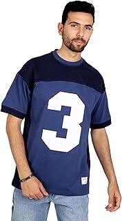 تيشرت كلاسيكي مزين بطباعة رقم (3) للرجال من فاير وود