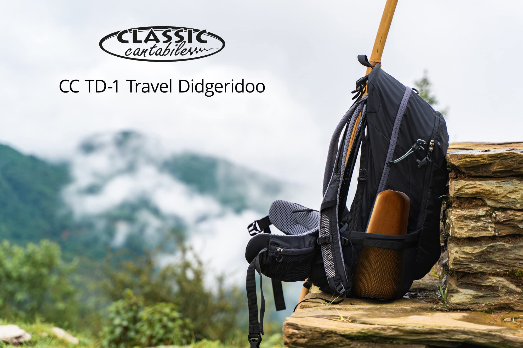 Classic Cantabile Didgeridoo TD-1 Travel Didgeridoo, Ideal für Reisen