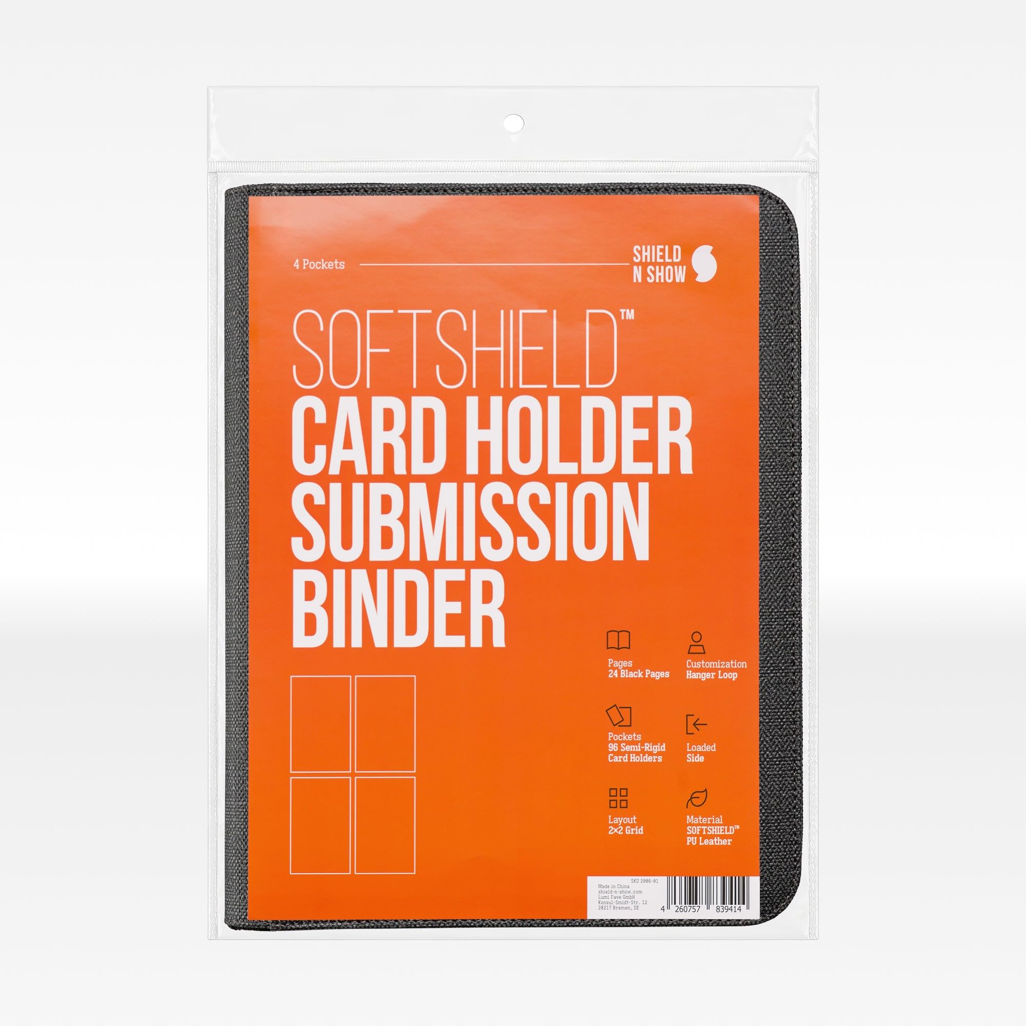Card Holder Submission Binder – Premium Sammelkartenalbum für 96 Card Saver, 4 Pocket Zip-Ordner, wasserabweisendes Softshield™, kompatibel mit Pokémon, Magic, Yu-Gi-Oh! TCG
