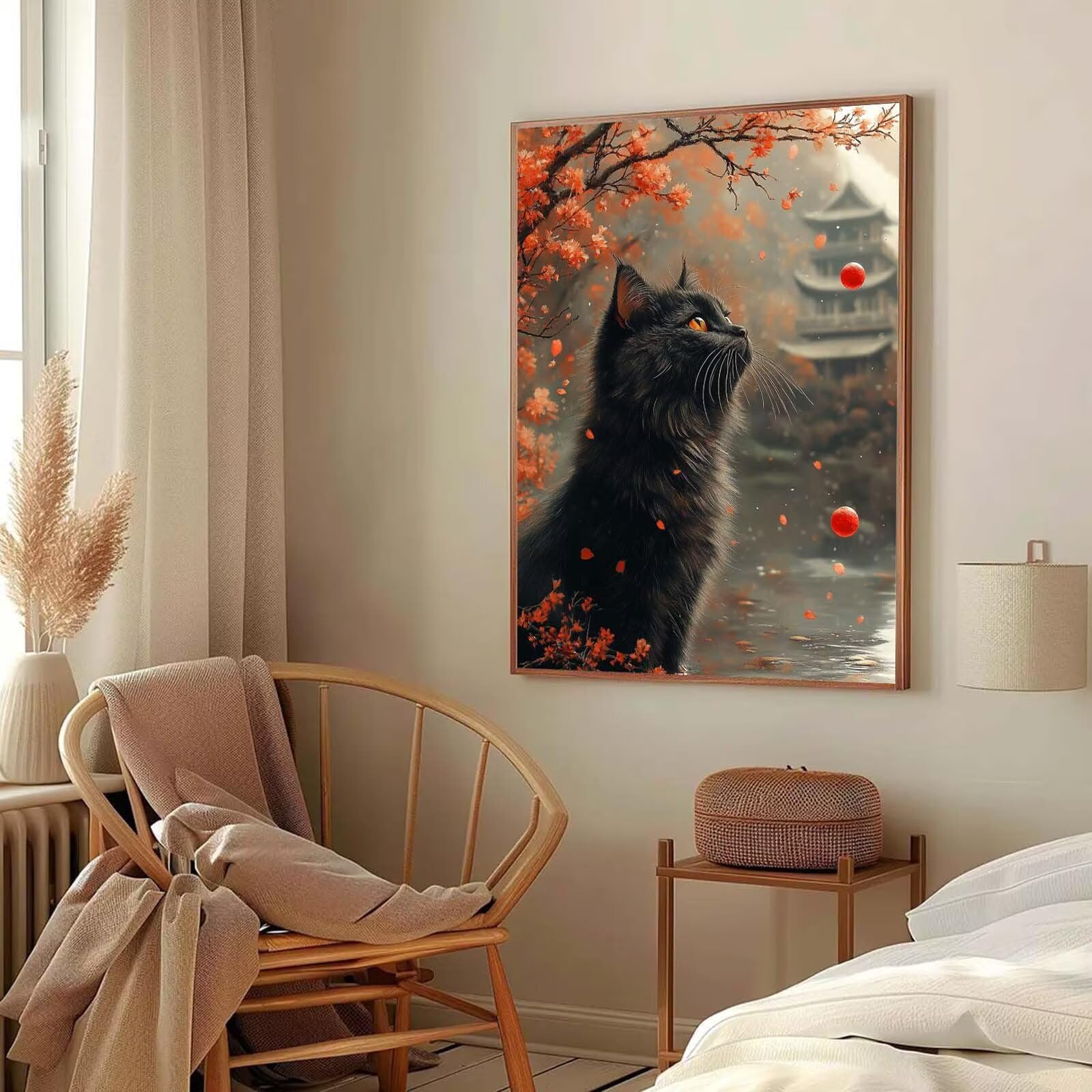 paysage Peinture Numero Adulte, Avec Pinceau and Acrylique - 60x80cm j0-221 | Peinture par Numero Cat-2, Activité Manuelle Adulte Débutants, Tableau Decoration Murale, Cadeau Femme, Sans Cadre