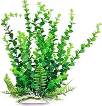 Aquatop Aquatic Supplies PD-BH32 003593 Elodea Aquarium Plant with Weighted Base, Green, 9"Artificial Plant