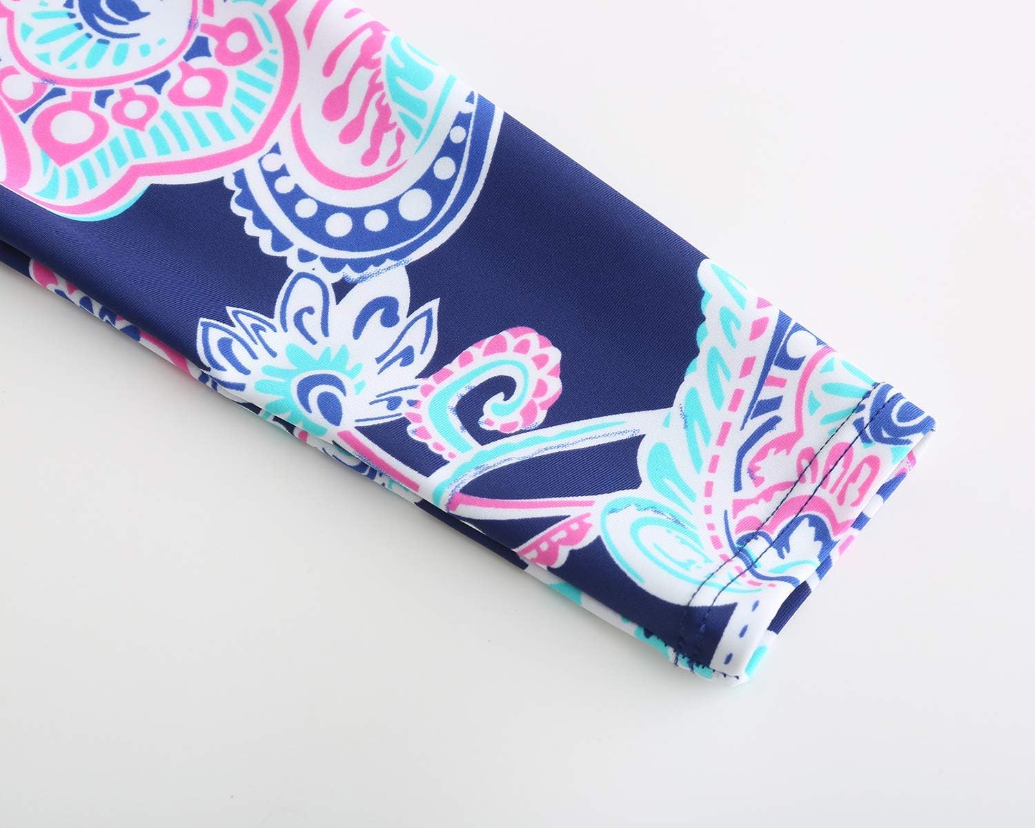 Girls Rash Guard Long Sleeve One Piece Swimsuits Stripes Zipper Bathing Suits UPF 50+/Sun Protection - Image 5