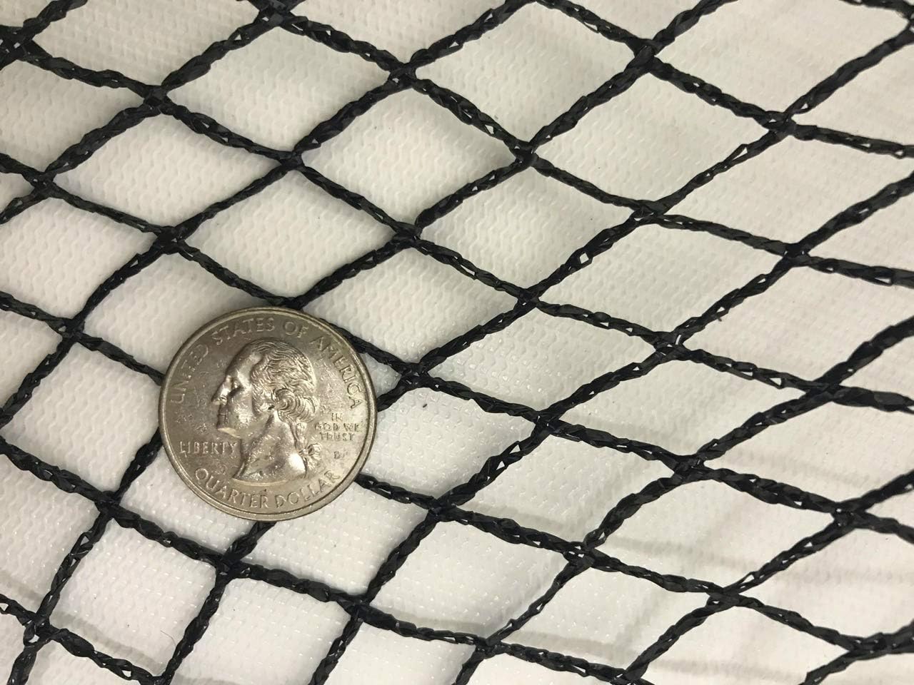 Green Vista 1/2 Inch Commercial Quality Pond & Garden Netting 20x50 Feet - Keeps Out Debris, Predators - Heavy Duty, UV Resistant, Small Mesh Size, 36 Steel Stakes