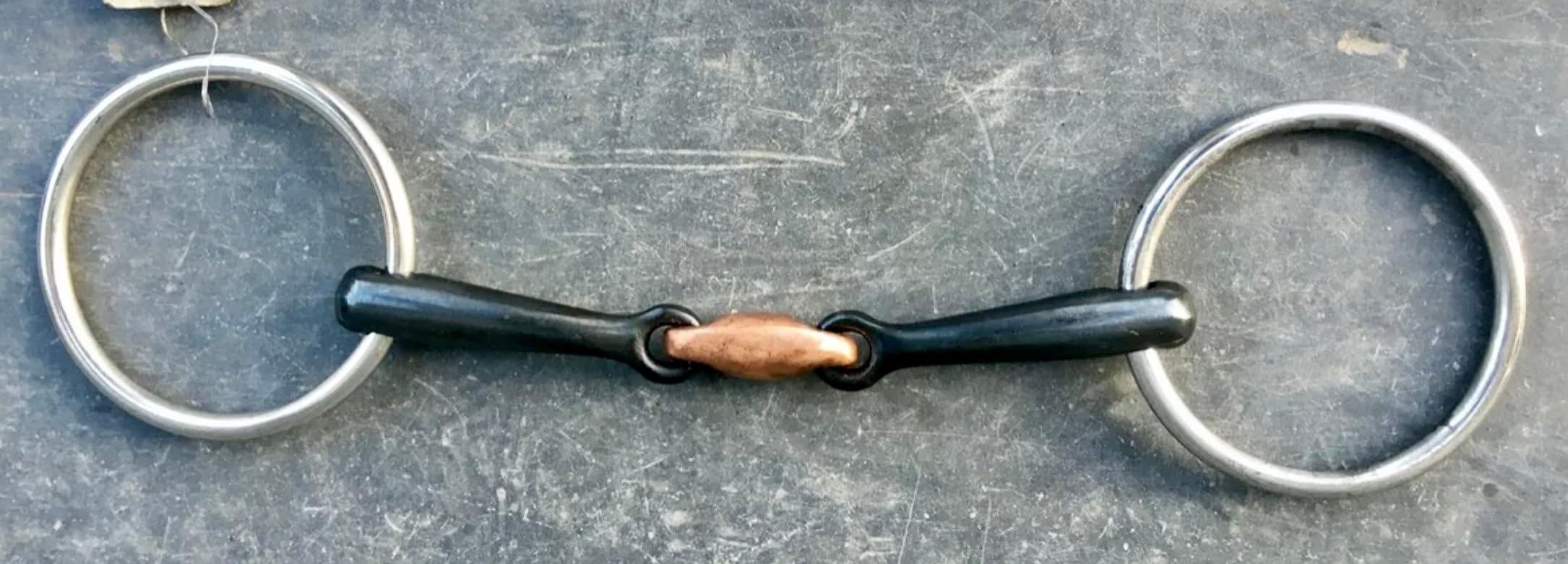 Loose Ring Sweet Iron Snaffle with Copper Lozenge - 4 1/2-6” - BD Legal 11.5cm/4 1/2”