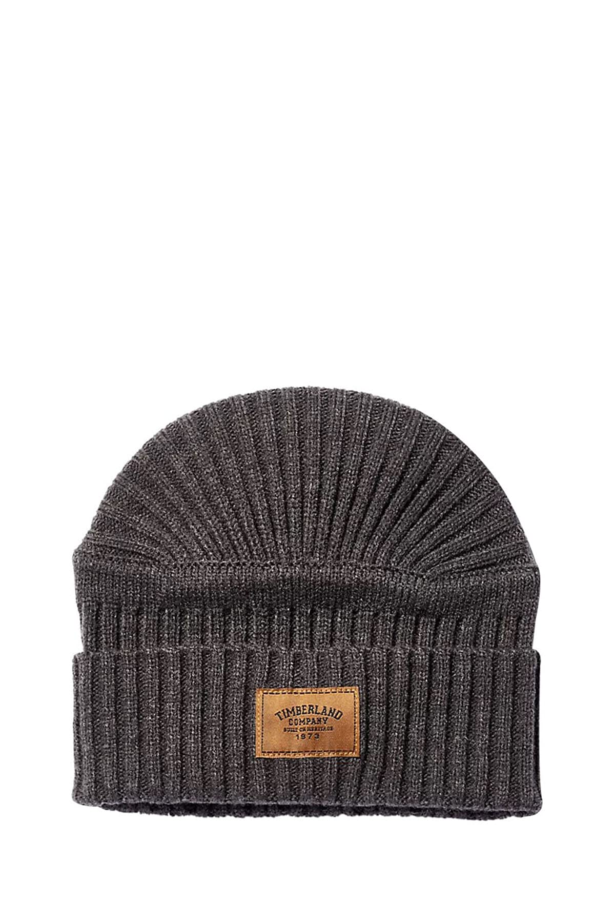 Timberland Men's Ribbed Beanie (EU) Beret, Charcoal Heathr,