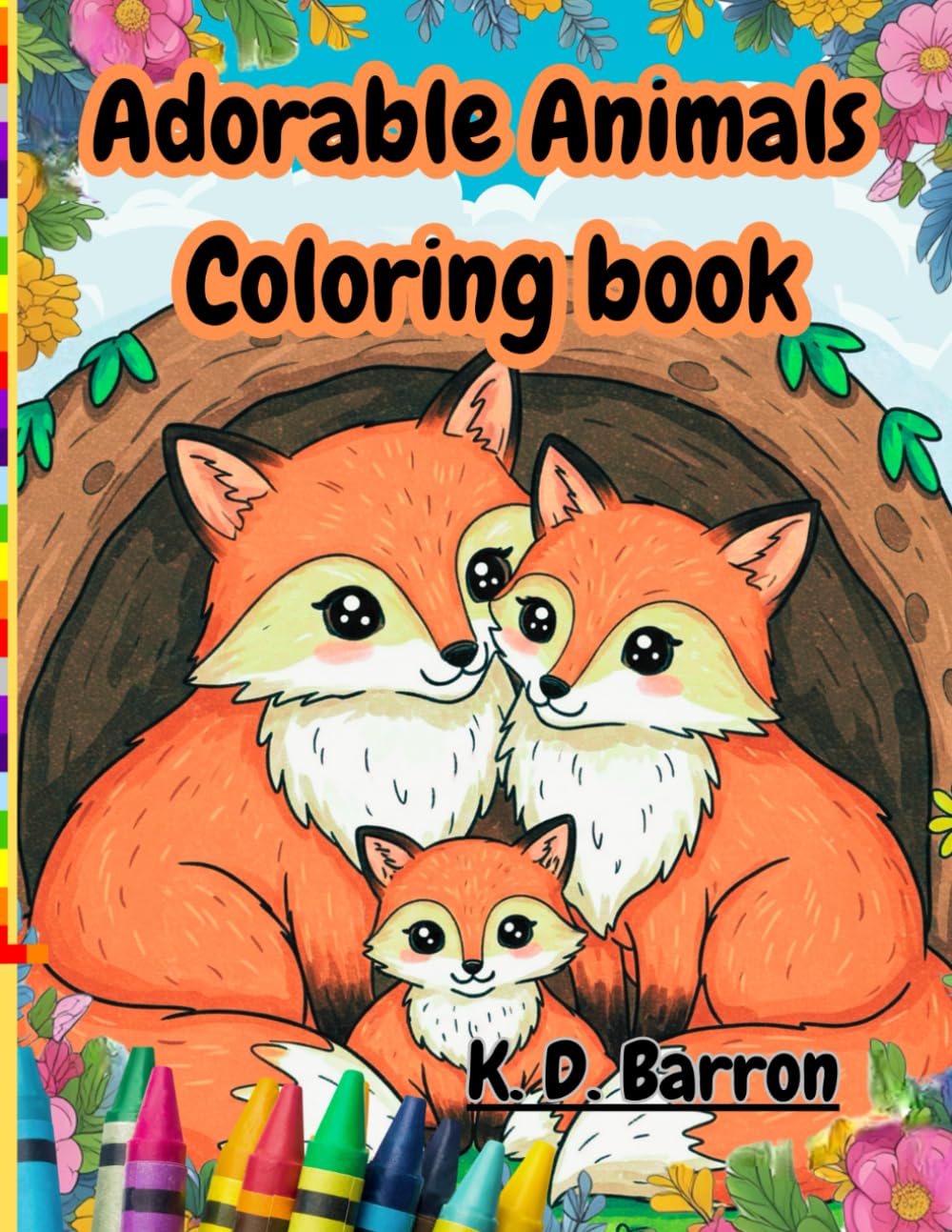 Adorable Animal Families Coloring Book