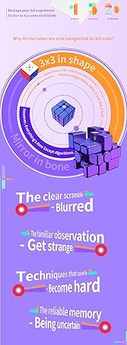 Miniatura 2 de CuberShop GAN Mirror M Cube recubierto UV, nueva versión 2022, espejo magnético, rompecabezas de cubo magnético de velocidad 2022 de 3 x 3, cubo