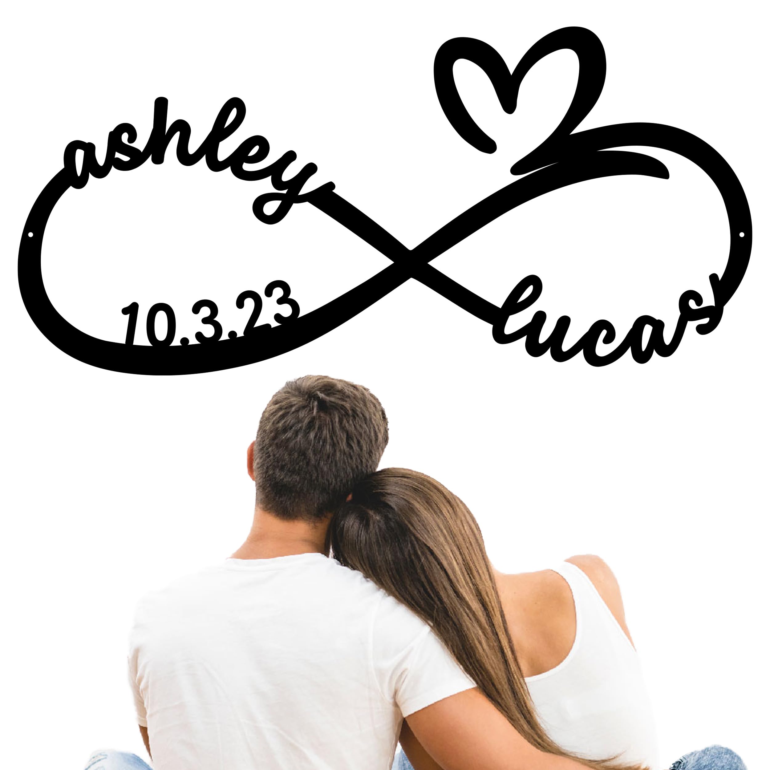 Amazon.com: Metal Infinite Love Decor | Personalized Infinity Sign