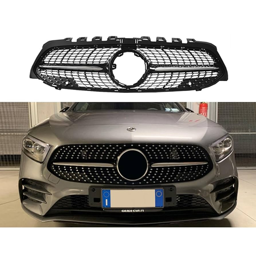 AMGモデル フロントグリル　ベンツ　ダイヤ Amazon | Konforhom メルセデス A クラス W177 Amg 2019 2020