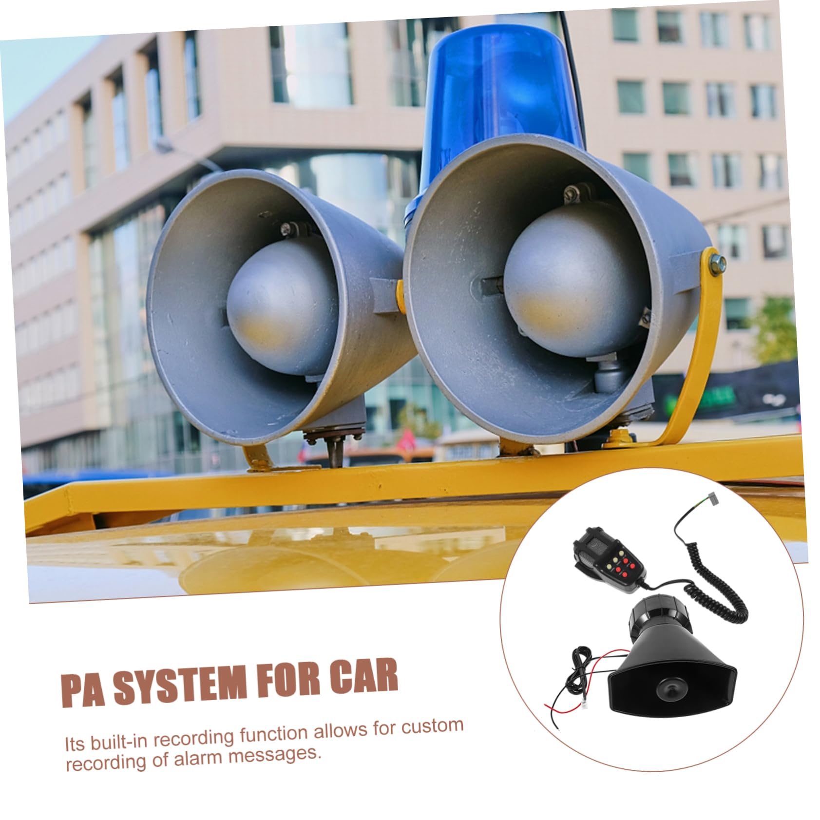 Mikinona 1 Zestaw system ów głośnik syreny Samochodowy alarm dźwiękowy Bezprzewodowy alarm samochodowy samochody głośniki zewnętrzne subwoofer zestaw do radia cb