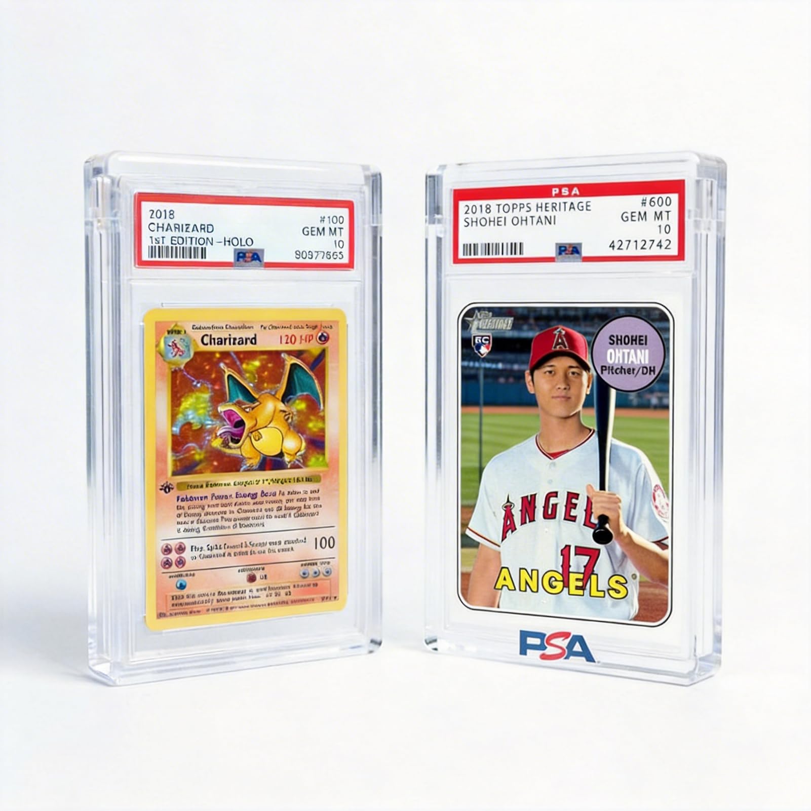 PSA Slab Display Case, 1-Inch Thick Acrylic Case for PSA &amp; CGC Graded Cards