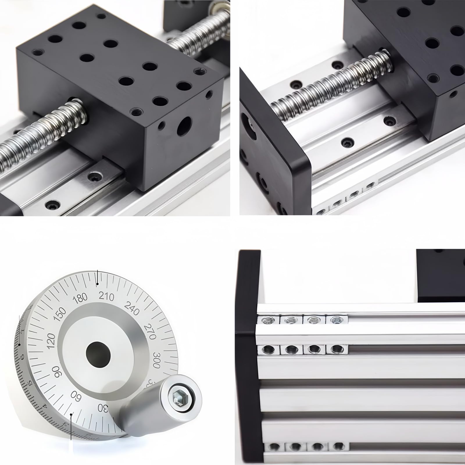 Snapklik.com : Manual Linear Stage 8" 200mm Stroke CNC Ball Screw ...