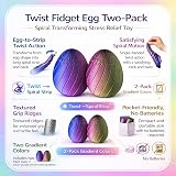 Auetrcls 2 Pack Twisty Egg Fidget Toy – Twisty egg to spiral strip
