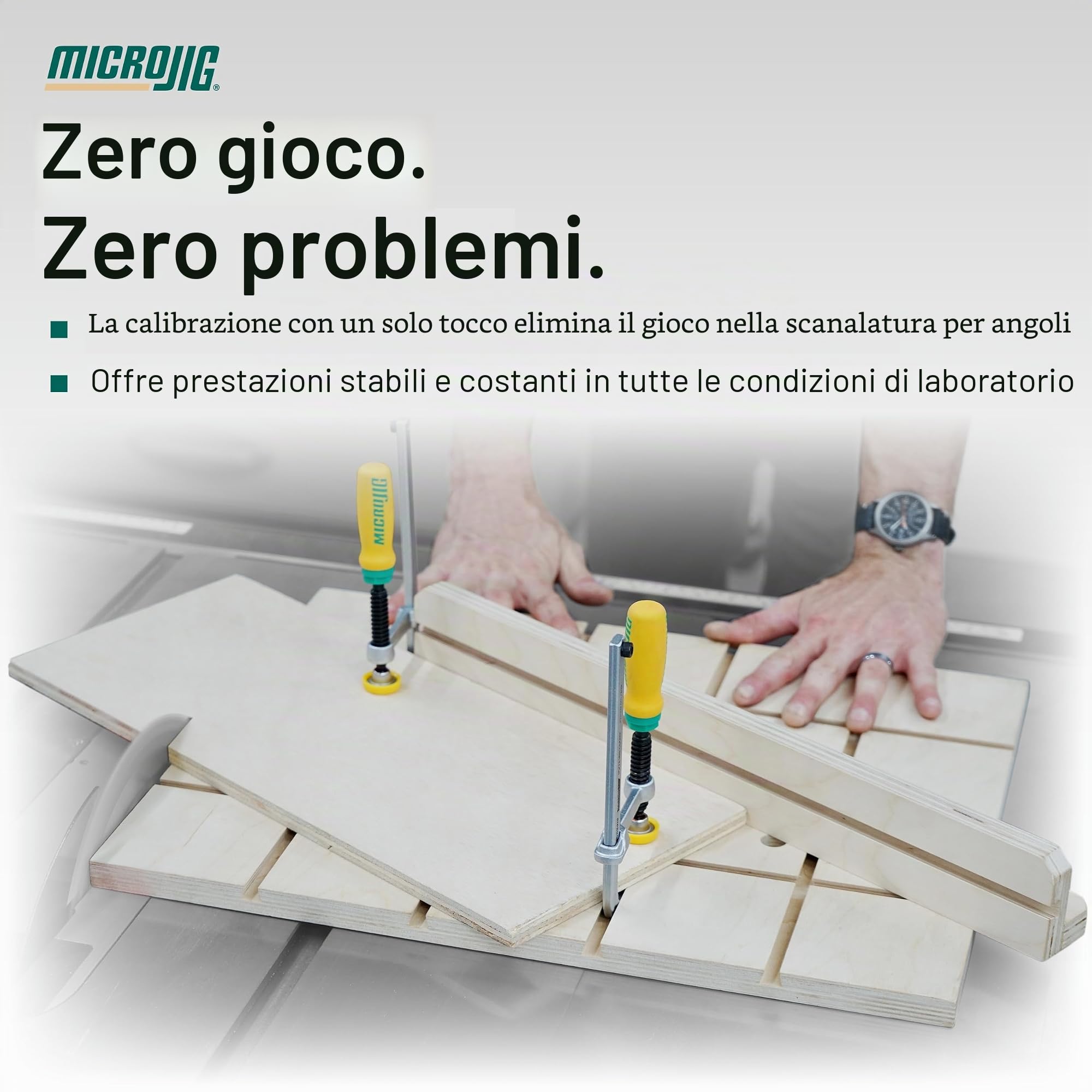 Microjig ZP750-B2S2 - Barra obliqua Zeroplay, confezione da 2