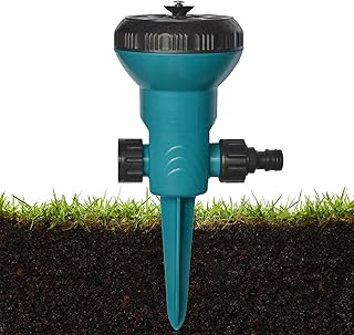 Garden Sprinklers for Yard - 9 Pattern Adjustable Water Sprinkler for Above Ground Watering,Patio Stake Sprinklers for Above Ground Watering, Agriculture, Gardening