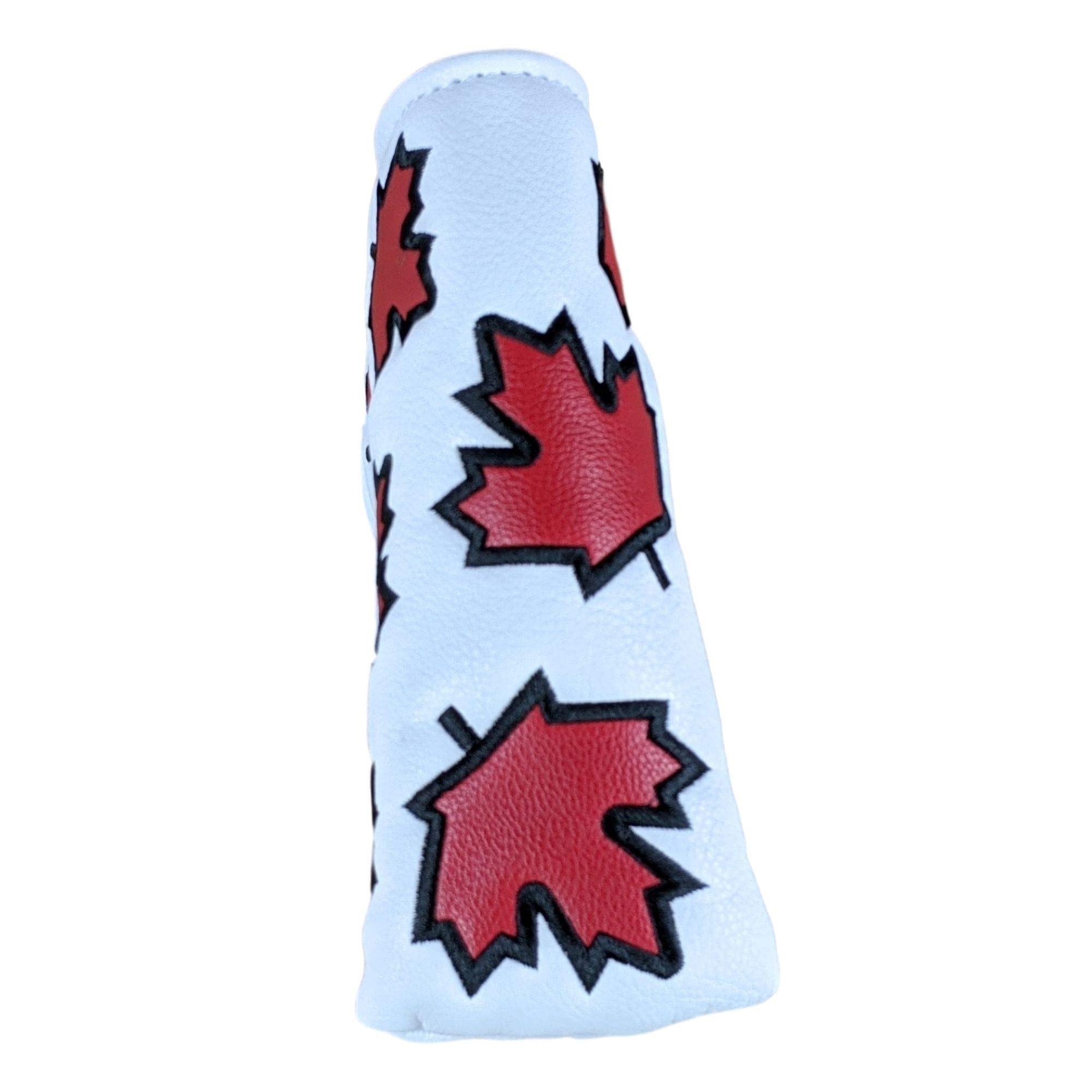 Foretra – Canadá Maple Leaf – Funda para palo de golf de piel sintética de calidad con cierre magnético para putters estilo hoja