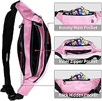 Vista 165 de Riñonera para hombres y mujeres, impermeable, para deportes, para viajes, senderismo, correr