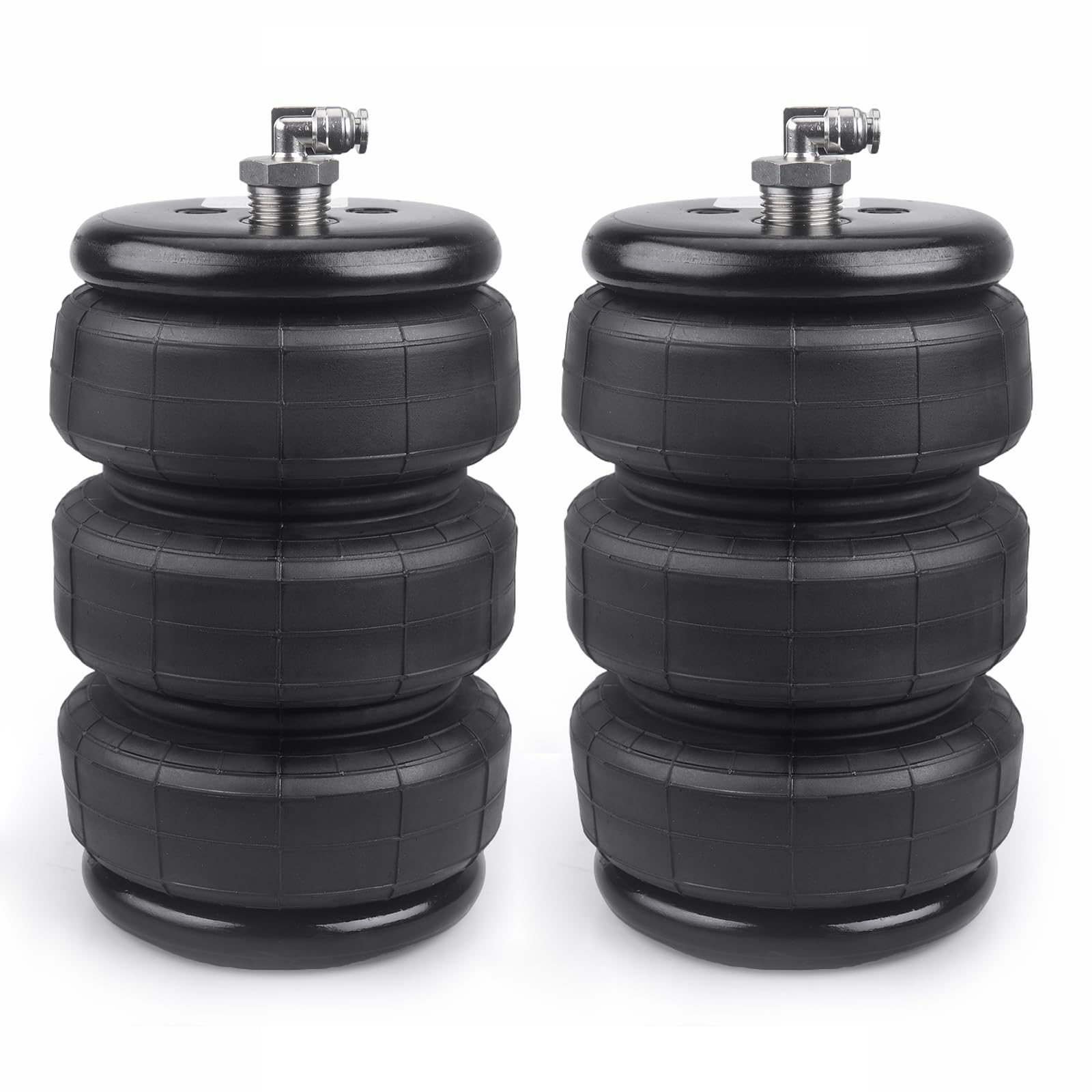 Universal Air Suspension Spring Triple Bellow Standard 2600 lb 1/2"npt Single Port Air Ride Strut Assembly universal for most brand trucks 3E2300 2PCS