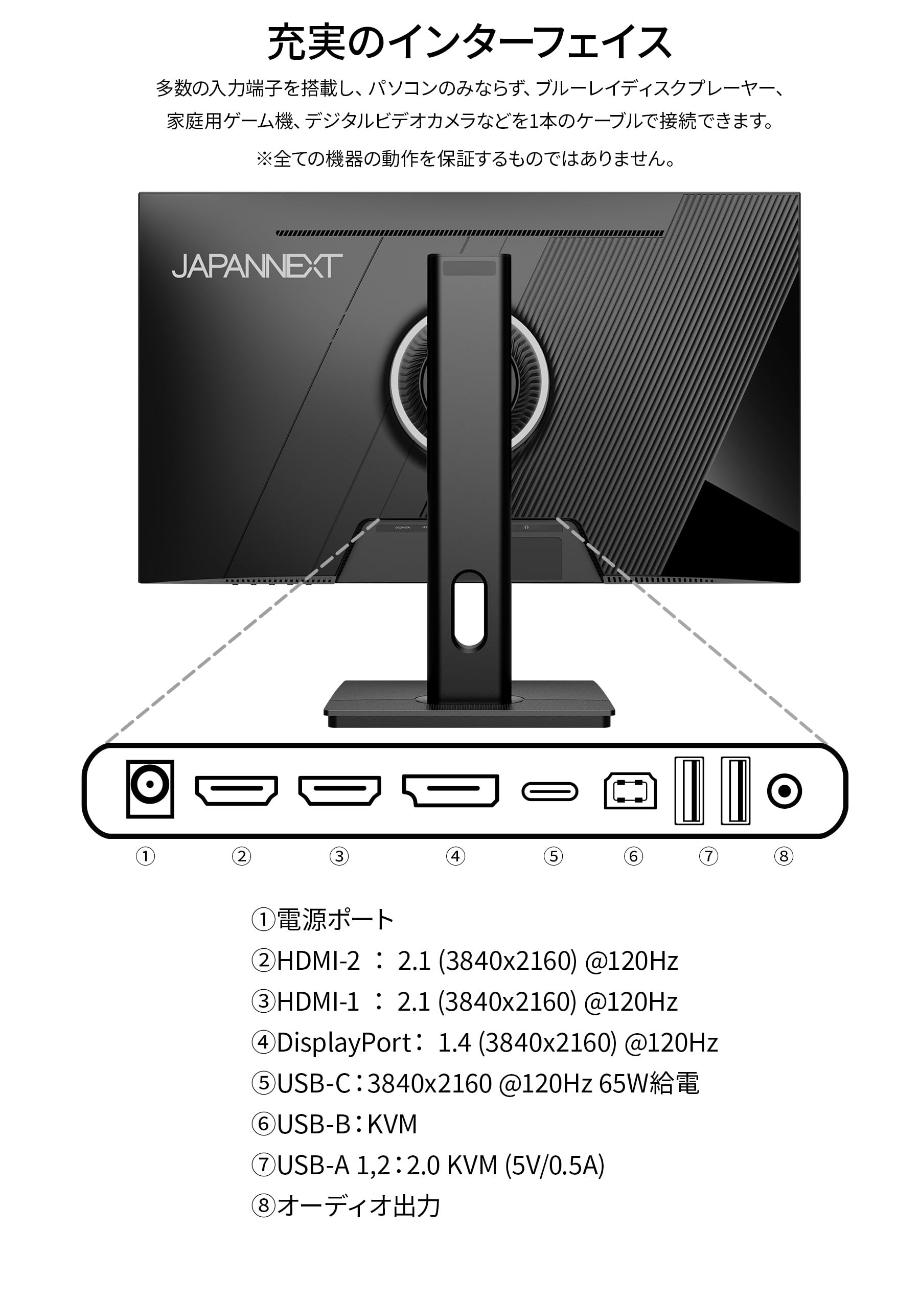 Amazon.co.jp: JAPANNEXT 27インチ IPSパネル搭載 120Hz/1ms(MPRT)対応