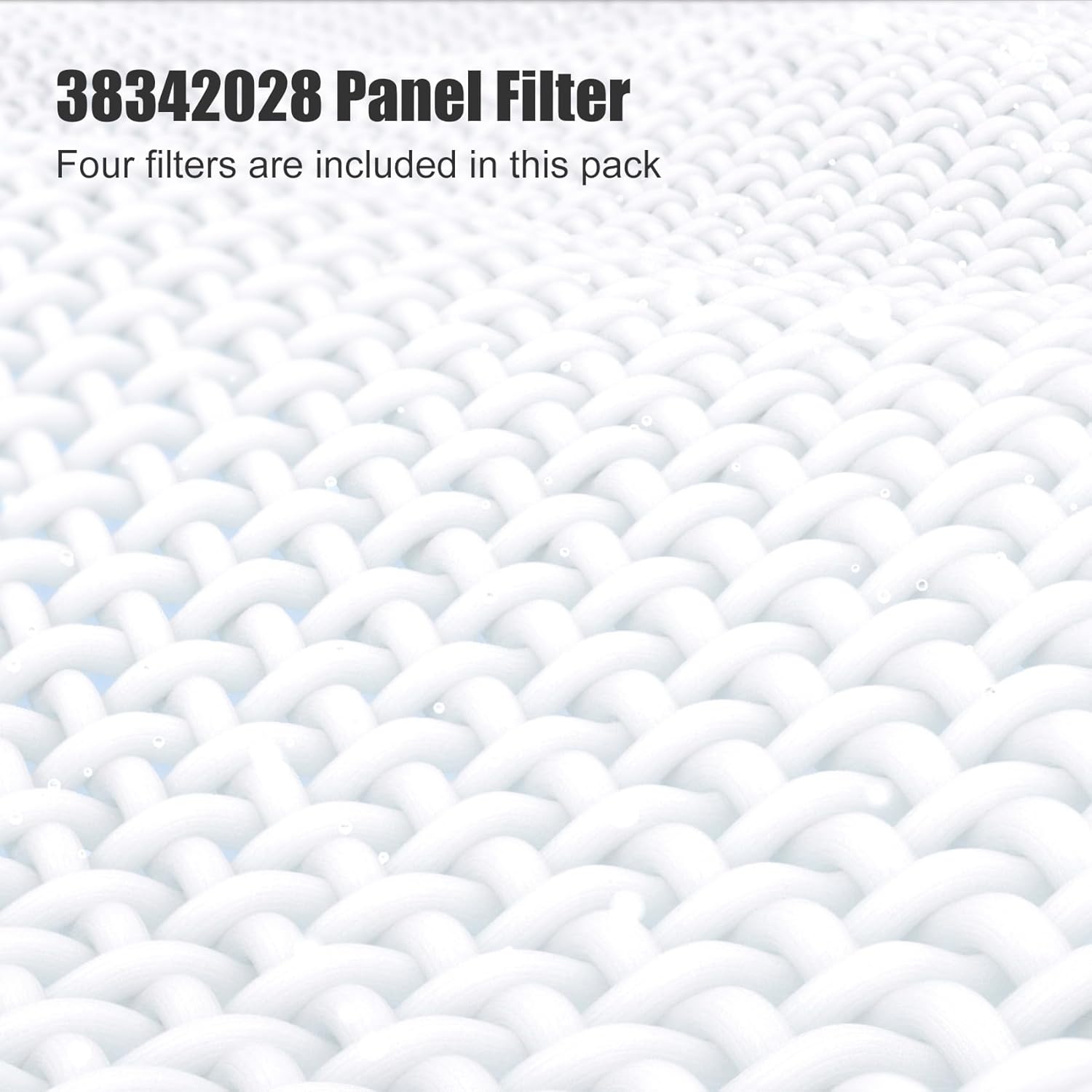 38342028 Panel Filter Pack of 4, 38342028 Rotary Screw Compressor Pre-Filter Compatible with Ingersoll Rand Air Compressor, 38342028 Air Compressor Pre-Filter for UP6 Series Compressors