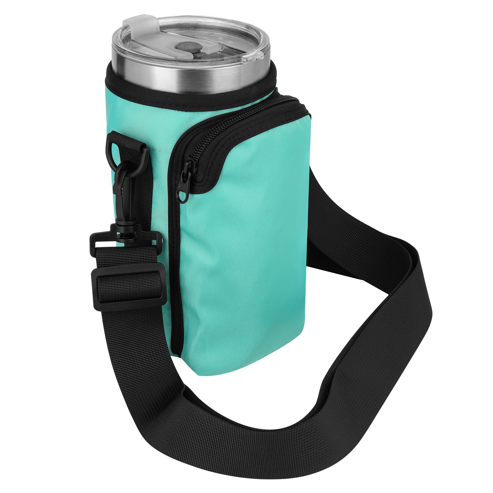 Xxerciz Water Bottle Carrier Bag Compatible with Yeti Rambler 30 oz Cup, Water Bottle Holder with Adjustable Strap, Tumbler Carrier Pouch Accessories for Outdoor Travelling Camping (Green) : Sports & Outdoors