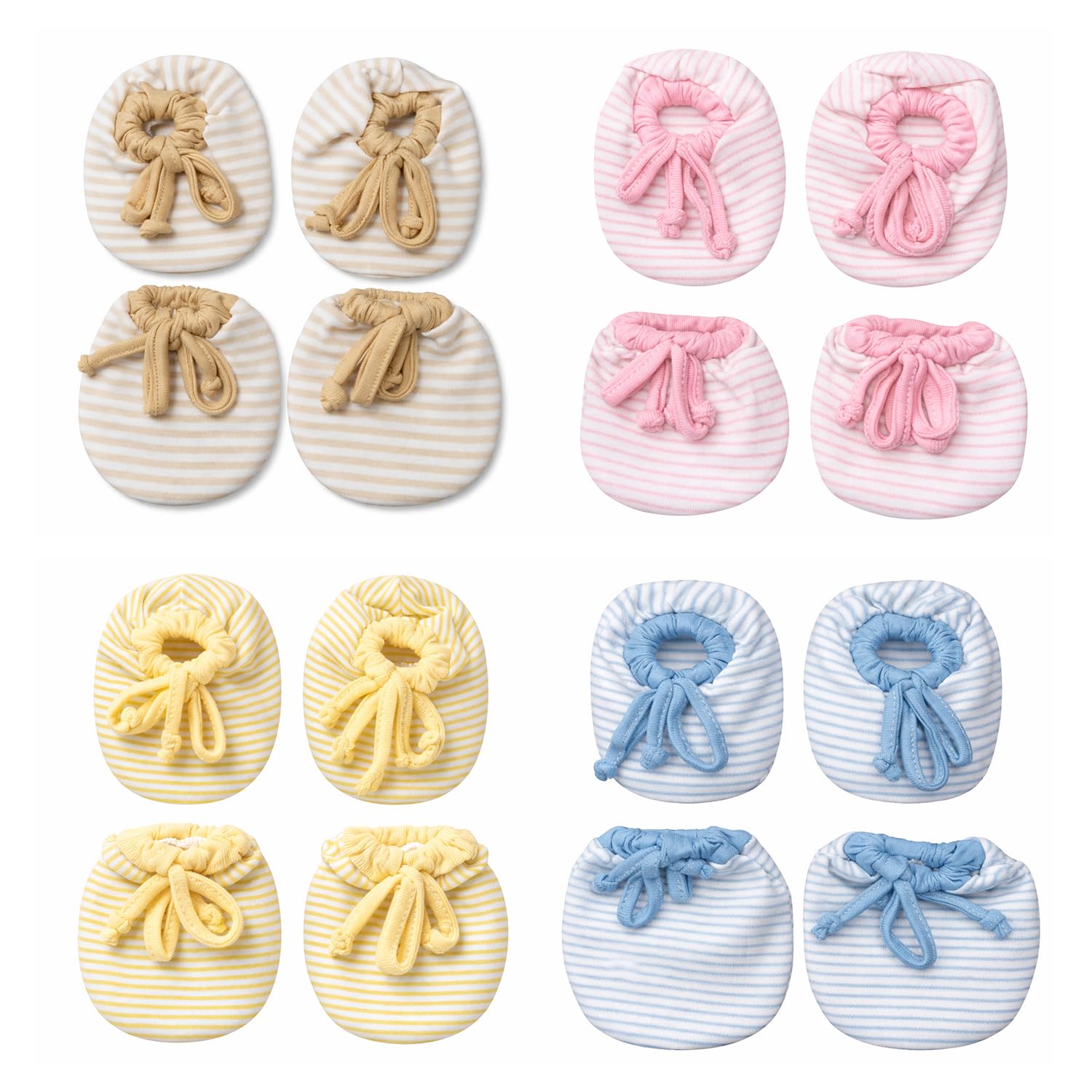 Epics TinyCare Newborn Mittens & Booties Set – Soft Cotton Anti-Scratch Combo (Multicolour Stripes) - Review, Price and Buying Guide