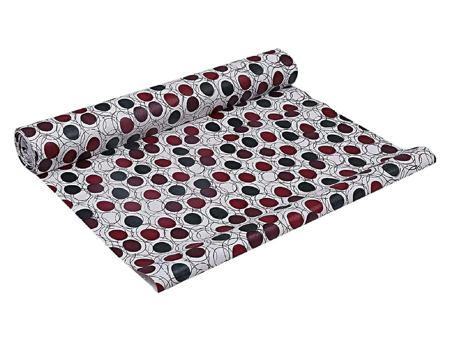 Kuber Industries Shelf Mat - Leaf Print, Non-Slip -13