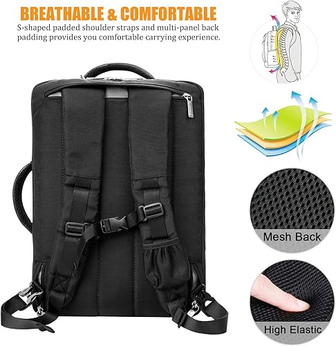 Miniatura 3 de Bolsa de hombro para laptop de 13, 14, 15, 15.6, 17, 17.3 pulgadas para hombres y mujeres, mochila de viaje para la escuela, trabajo