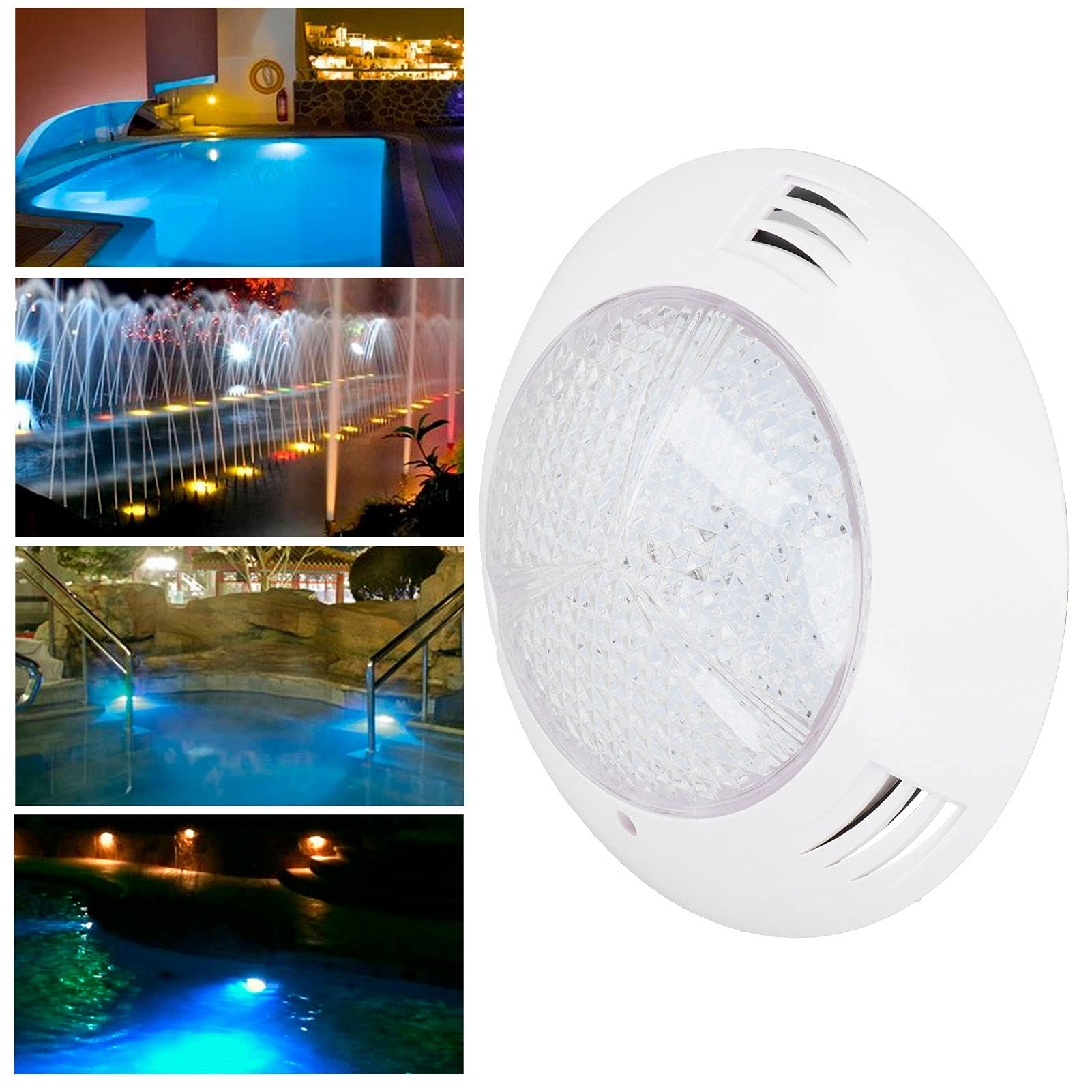 Garosa Lampe Sous Marine LED IP68 Étanche 18W Lumière Blanche pour Piscine Murale Idéale pour Éclairage Professionnel Sécurisé Durable et Économe en Énergie