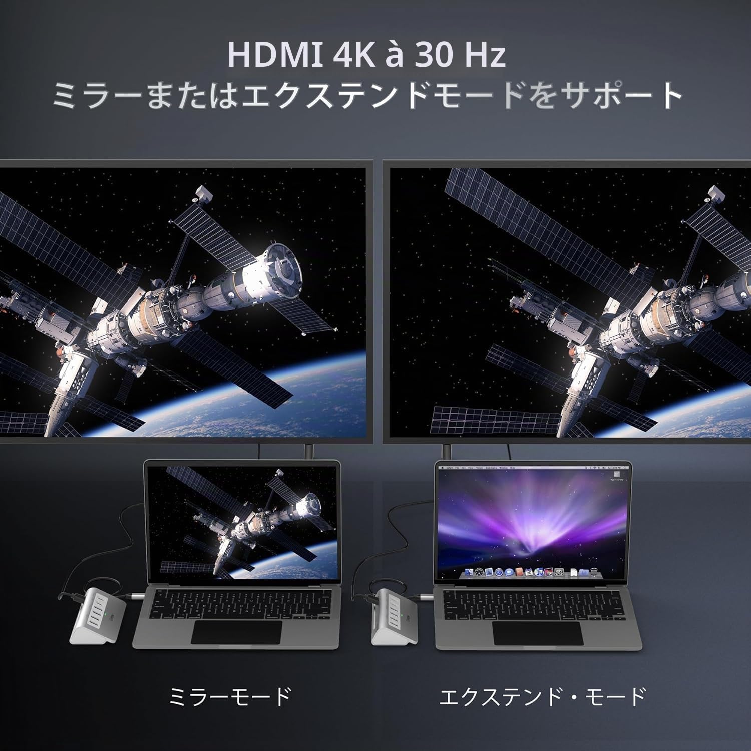 P9 Hub USB C, intpw 9 en 1 Adaptateur USB C vers 4K HDMI, PD 100W, 2 x USB A 2.0, 2 x USB A 3.0, 1 x USB C 3.0, SD/TF pour MacBook Air/Pro iPad Dell