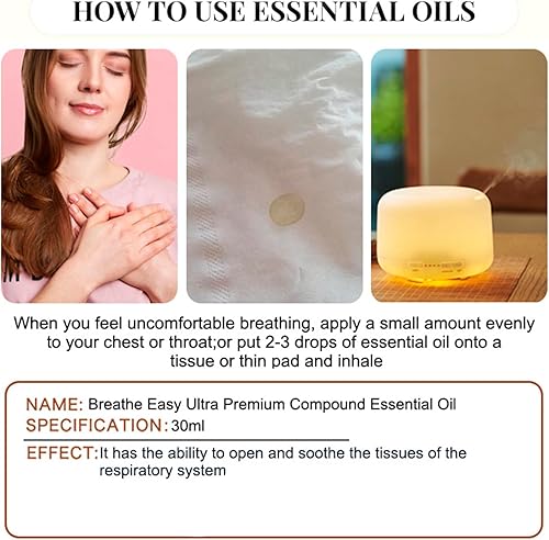 Miniatura 2 de AICHUN BEAUTY Breath Easy Aceite Esencial Inhalar Serum Assist Sistema Respiratorio Debido Frío 1.0 fl oz1fl.oz