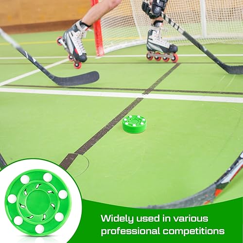 Miniatura 5 de Deekin Hockey Puck Street Hockey Puck Roller Hockey Puck Multifuncional Pelotas de hockey Novedad Juego de hockey para interiores y exteriores,