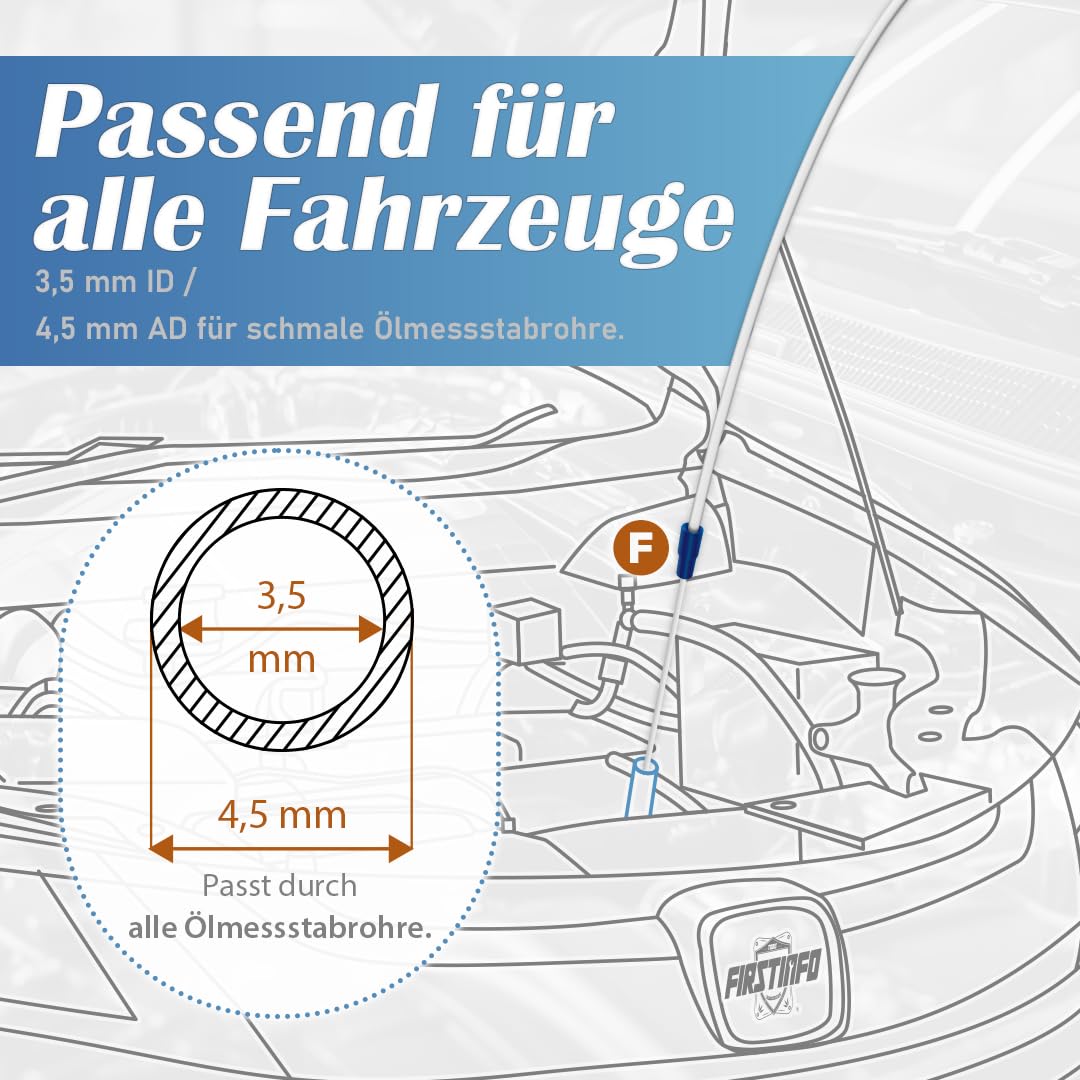 FIRSTINFO Manueller Ölabsauger 9L, Patentierte 3. Generation, Hergestellt in Taiwan, Ölwechselpumpe Mit Druckmanometer, 5 Absaugschläuche Inklusive 130 cm Extra-Dünner Sonde, A1108H