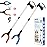 REWKCY 34 Grabber Reacher Tool, 2-Pack Foldable Reacher Grabber Pickup Tool with 360 Rotating Jaw & Magnets, Grabber Tool Heavy Duty