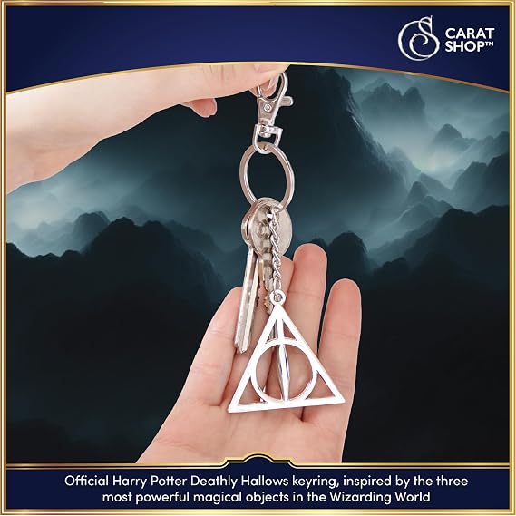 Official Licensed Harry Potter Keyring Keychain (Deathly Hallows)