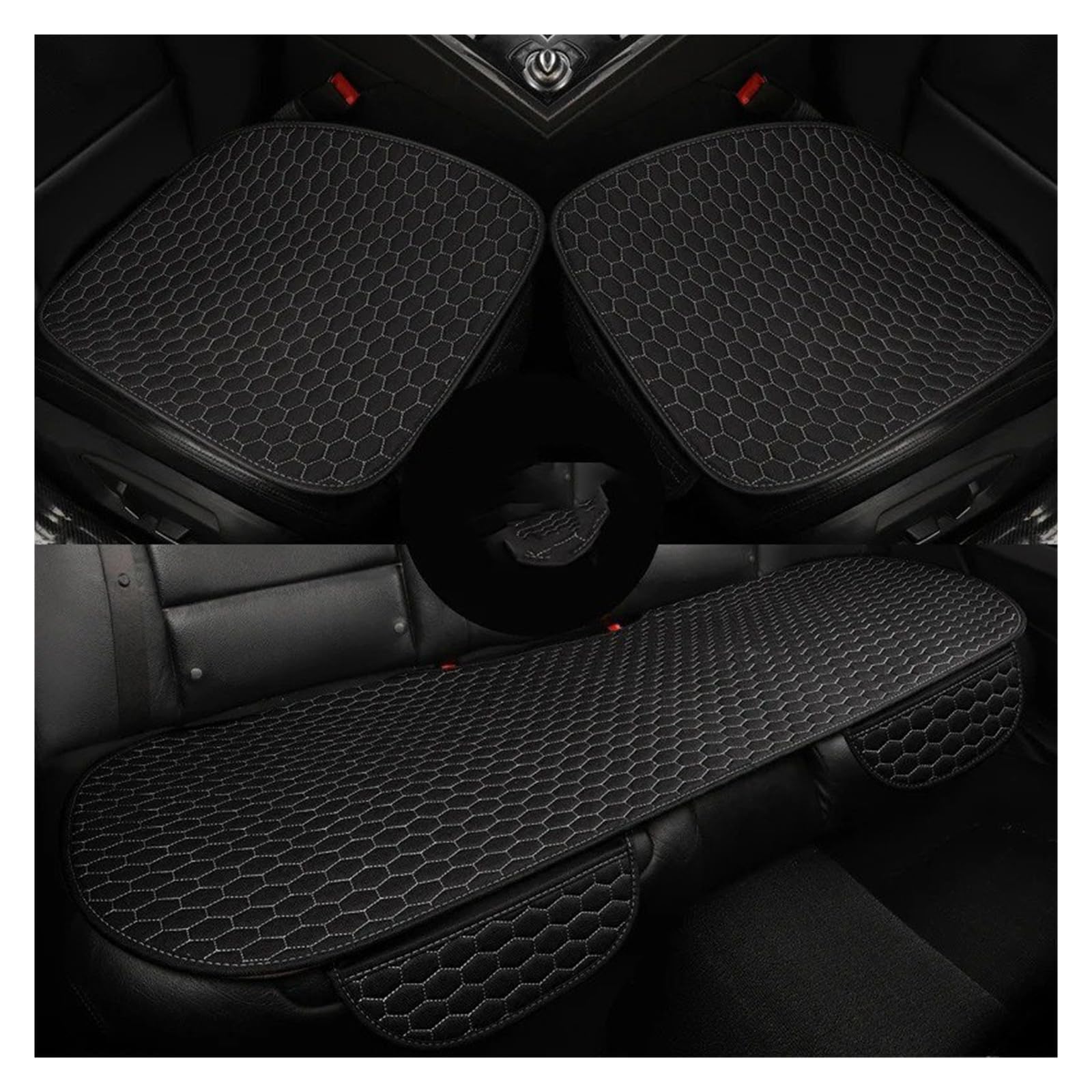 Coprisedili Auto Coprisedile Universale Per Auto Accessorio Schienale Sedile Anteriore E Posteriore Cuscino Lavabile Tappetino Per Auto Quattro(3pcs gray)