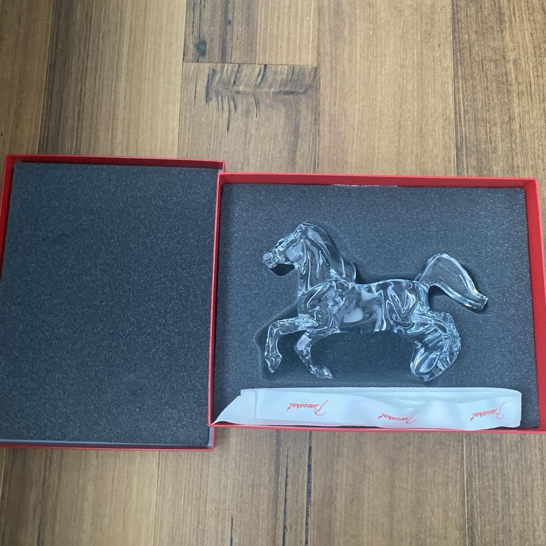 【新品同様】Baccarat バカラ いななく馬　箱付き　オブジェ 新品同様】Baccarat バカラ いななく馬箱付きオブジェ