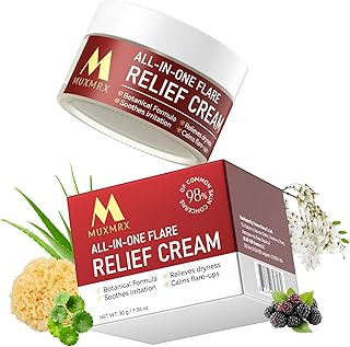 All-in-One Flare Relief Cream – Botanical Formula for Blemish-Prone Skin – Helps Relieve Dryness, Soothes Irritation & Sup...