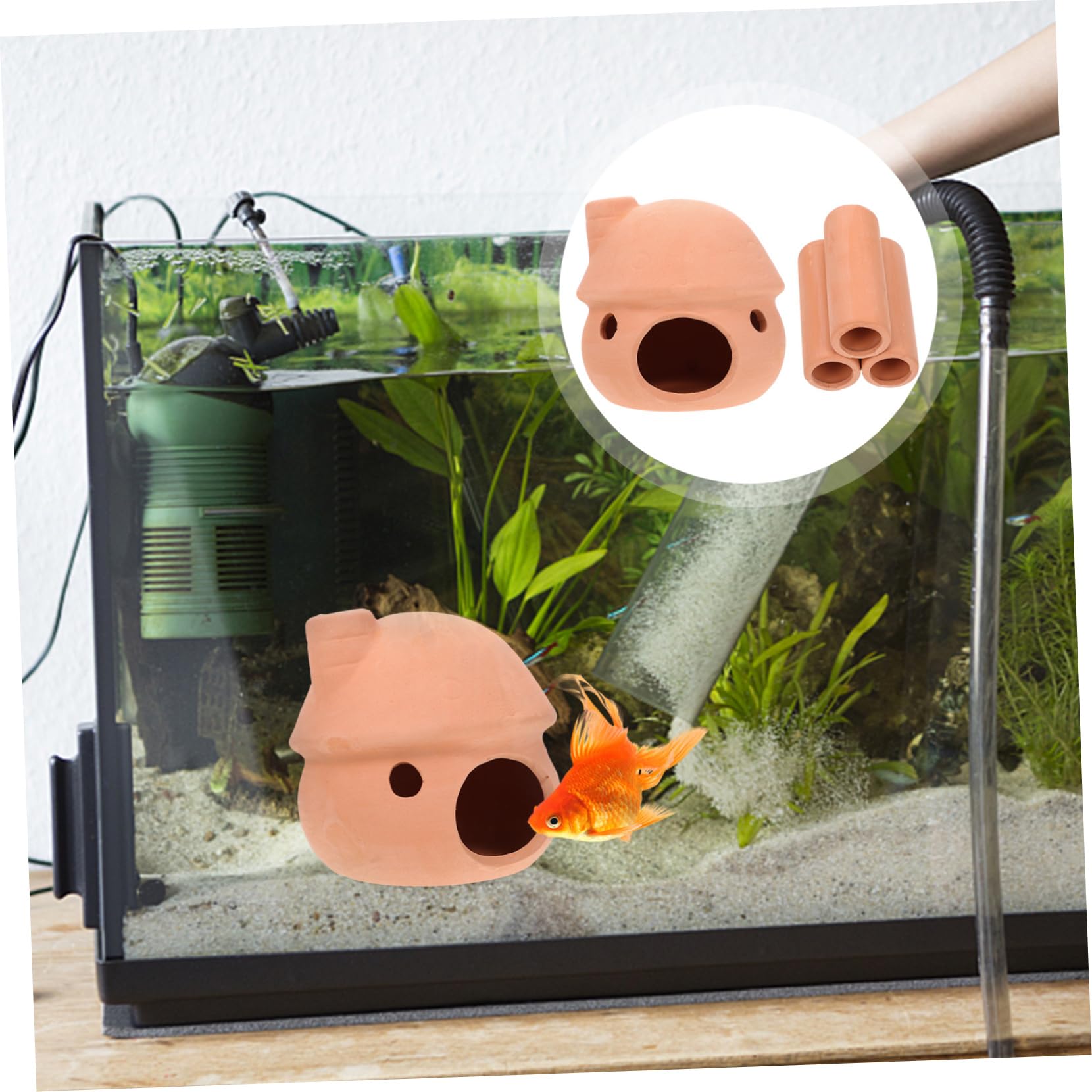 Sosoport 10stücke Aquarium Für Fische Und Garnelen Dekorative Verstecke Für Aquarien Für Zucht Und Habitatgestaltung Leicht Und Wasserneutral