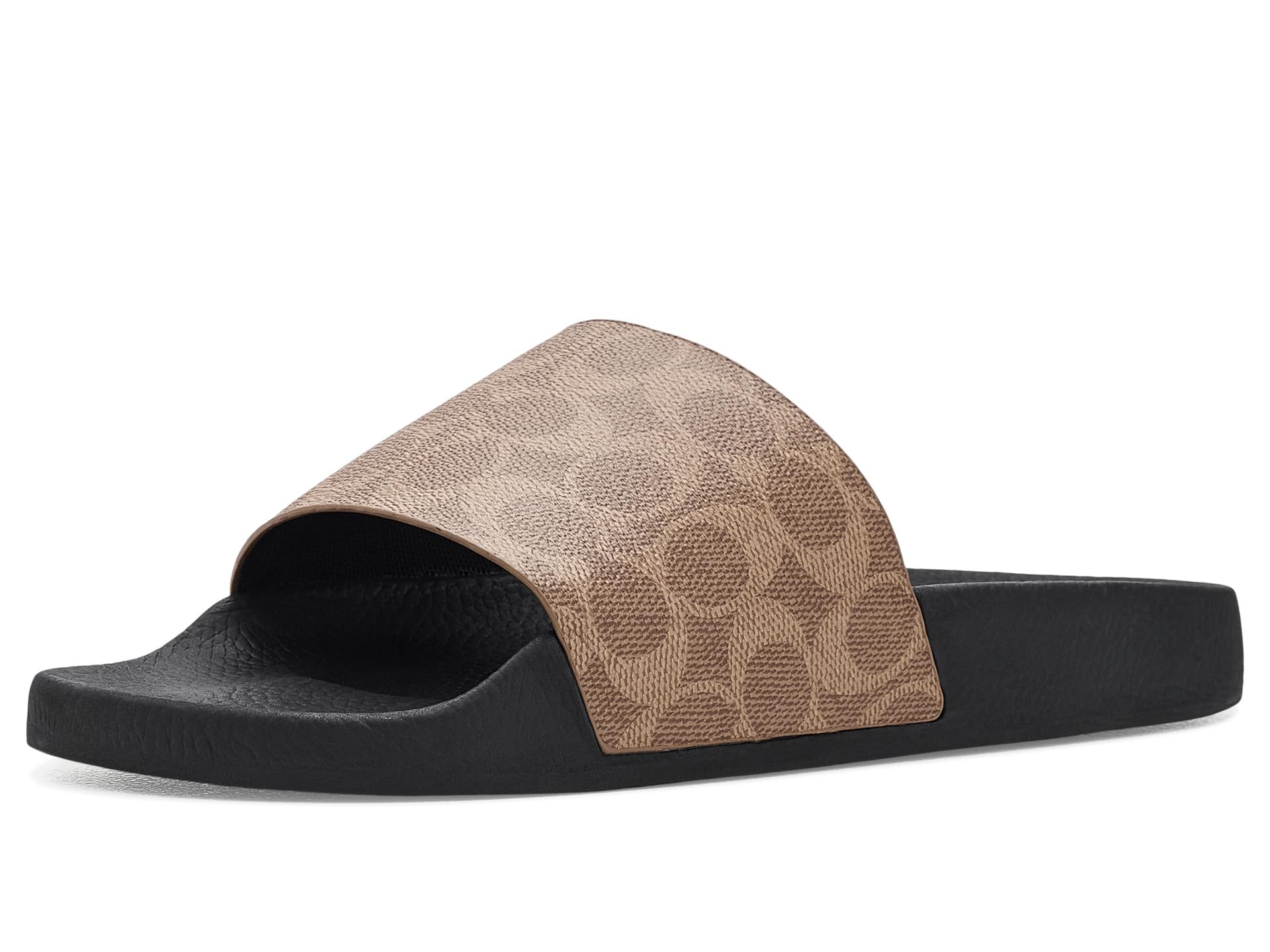 Coach Pool Slide in Signature Canvas